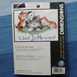 Dimensions Cross Stitch Kit - I Don't Do Mornings